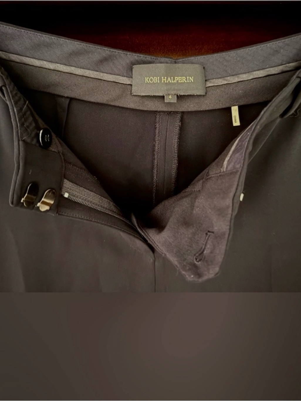 Nwot Fwrd Kobi Halperin Tailored Black Trousers W/Pockets | Size 4 — image 8 of 8